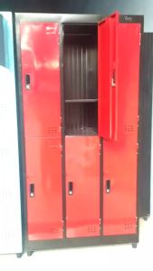 Tủ locker 6 8 10 cánh đựng đồ nhân viên có thanh treo đồ có khóa mỗi ngăn - tủ sắt cho sinh viên ở ký túc xá nhà trọ