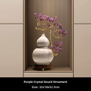 Prosperity Feng Shui Crystal Gourd Tree Ornament