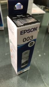 EPSON 003BK สีดํา T00V100 แท้ศูนย์ ของใหม่คุณภาพ100% เครื่องปริ้นเตอร์ EPSON L3110/ เครื่องปริ้นเตอร์ EPSON L3150 ปริมาณการพิมพ์บA4 ได้ 4500 หน้า