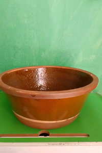 [HCM]Thau chậu đựng nước sành sứ  15*35 cm