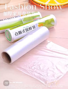 Disposable point-breaking food preservation bag snacks fruit preservation bag roll shredded food bag