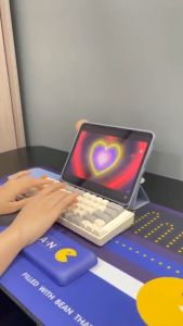 Miếng Lót Chuột Và Kê Tay Bàn Phím Hình In 3D Doremon Nintendo PacMan Mẫu Mới 2022