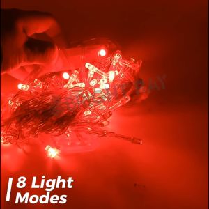 100LED Red String Light Waterproof Red Christmas Decor Light CNY Lights Fairy Lights Chinese New Year Light Lampu Liplap