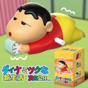 Crayon Shin-Chan ของเล่นโมเดลหัวบิดคลานตลกต้องการไม่ได้รับการเคลื่อนย้ายตุ๊กตาของเล่นของประดับโต๊ะทำงาน