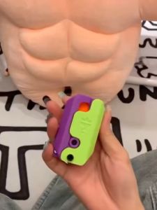 3D Carrot Knife Gravity Knife Fun Decompression Toy For Kids Stress Relief Toy Birthday Gifts Gravity Jump Carrot Knife