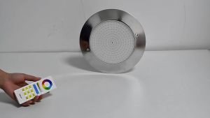 สระว่ายน้ำสแตนเลสโคมไฟสระว่ายน้ำพิเศษไฟสระว่ายน้ำสระว่ายน้ำใต้น้ำ IP68โคมไฟสระว่ายน้ำ12W/18W โคมไฟติดผนัง RGB DC12V/24V