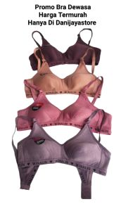 Termurah BH Sport Bra Wanita Dewasa Bra Katun Tanpa Kawat