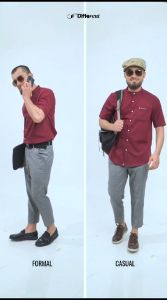 SAMASE Kemko Casual R099P Kemeja Koko Pakaian Muslim Pria Dewasa Lengan Pendek Terbaru