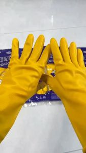 rubber gloves Nanyang tendon latex gloves clothesrubber thickened Labor wear-resistant latex reusabledishwashing laundry gloves cleaning gloves