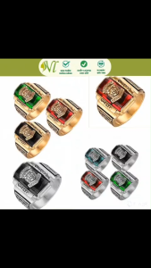 Nhẫn sư tử nhẫn titan nam Nhẫn titan cao cấp Nhẫn titan chống gỉ Nhẫn titan mạ vàng nhẫn mỹ cao cấp Nhẫn titan sang trọng Nhẫn titan cá tính Nhẫn titan phối đá Nhẫn phong thủy - Ngừ Đẹp Vì Lụa