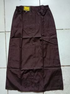 seragam sekolah rok panjang polos belah 1 warna merah coklat hijau putih dan hitam