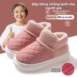 ADDTHIS | Dép Nhà Bông Phụ Nữ Chống Trơn Trượt Dày và Ấm
