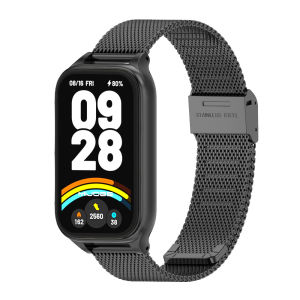 mijobs | Dây Đeo Đồng Hồ Thông Minh Bằng Thép Không Gỉ Cho Mi Band 9 Xiaomi Smart Band 8 Dây Đeo Kim Loại Tương Thích Với Mi Band 9 Redmi Band 3