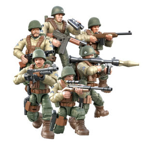 2024 World War 2 WW2 Army Military Soldiers SWAT Special Force Figures Model Building Blocks Bricks Childrens Toys Gift
