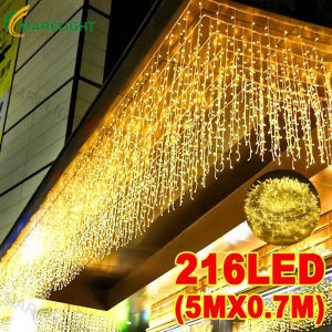 Solar Christmas Light Outdoor Waterproof 216/120/96 LED String Light Fairy Lights For Curtain Wedding Party Home Dec Gift Ideas