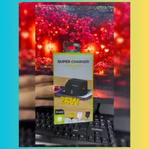 TOYAKASY 25W PD USB C Type C Quick Charge 4.0 Charger With Fast Charging Cable Charger Set