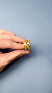 Cincin Emas Bangkok Cincin Perempuan 916 Ring GOLD PLATED K GOLD Adjustable FREE COP