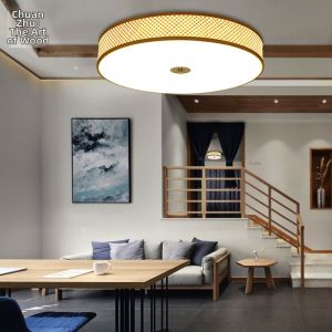 ZHUMUCHUANSHUO | Slim Three-Color LED Ceiling Light Bamboo