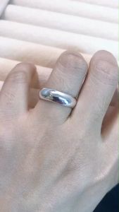 ITS ME แหวนเงินแท้92.5% แหวนเกลี้ยงปลอกมีด แบบกลม หน้ากว้าง 6 mm.x หนา 1.2 mm.(ราคาต่อวง)