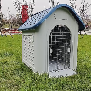 Lovinland Stray Dog Bed House Outdoor Plastic Cat Bed House Water Resistant Pet House with Adjustable Skylight and Elevated Base for Small Medium Large Dogs
