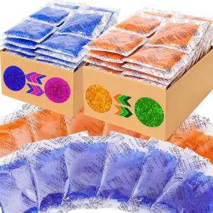 Reusable Color Changing Silica Gel Beads Desiccant Packs Color-changing Moisture Absorber Electronic Product Non Toxic Dehumidifier Bag