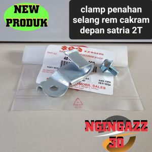 besi breket pegangan PENAHAN SELANG REM cakram depan satria 2tak BAGIAN ATAS