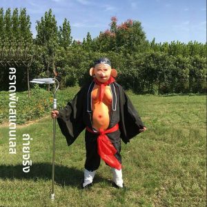 ชุดเต็มตัวสำหรับการแสดง หน้ากาก บทบาท Tianpang Yuan Shuai จาก Journey to the West สำหรับผู้ใหญ่ ชุดการแสดง