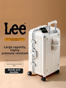 Lee | Large Capacity Aluminum Frame Travel Luggage 24in