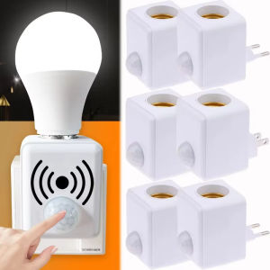 New AC110-220V Wall Mounted LED Human Infrared Sensor Lamp Holder Intelligent Delay E27 Screw Port Sensor Lamp Head Adapter