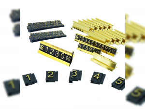 เซตป้ายราคา 16ชุด ป้ายราคาแบบกทำจากอะลูมิล่องเนียมอัลลอย ป้ายราคาเสื้อผ้า ป้ายราคาสินค้า ป้ายราคา ตัวเลขป้ายราคาตั้งได้