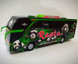Miniatur Bus Restu Panda lucu
