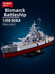 Sluban | Bismarck Battleship Building Block Model