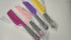 1pc Large Silicone Scraper Cake Cream Spatula Bread Butter Baking Scraper Home Kitchen Gadget