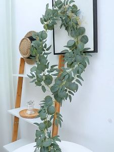 Dây Leo Giả Trang Trí Lá Khuynh Diệp Lá Bạch Đàn 2M 1M Nhiều Màu Decor Nhà Cửa Tiệc Cưới Sự Kiện Phụ Kiện Chụp Ảnh