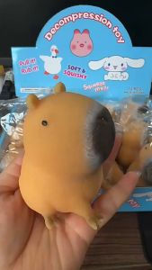 น่ารักสุดน่ารักจําลอง kapibara หยิกเพลงบีบอย่างรวดเร็ว rebound influencer capybara หยิกของเล่น Squishy Toys