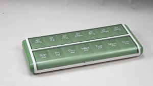 Weekly Pill Organizer 2 Times 7 Day AM PM with Large Compartments Pills Case BPA-Free Pill Container for Vitamins Fish Oils