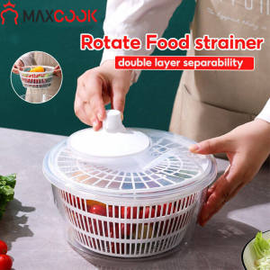 Maxcook Salad Spinner Vegetable Dryer Fruits Basket Vegetables Washer Fruit Drainer Lettuce Spinner Kitchen Accessories