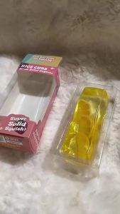Kawaii Transparent Fruit Ice Cube Fruit Jelly Stick Stress Ball Jelly Strip Squishy Toy Sensory Stress Relief Toy for Adults