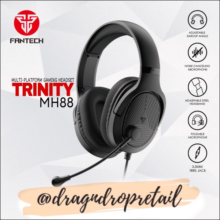 FANTECH TRINITY MH88 Multi-Platform Gaming Headset TRRS Jack
