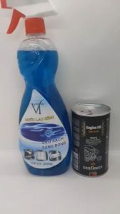 CHAI XỊT LAU KÍNH LÁI  Ô TÔ HIỆU VT 800ml VÀ SENFINECO 9976 300ml TĂNG ĐỘ NHỚT GIẢM RA KHÓI ĐỘNG CƠ Ô TÔ (Senfineco 9976 300ml Engine Oil Smoke Stop And Glass Cleaner 50ml)
