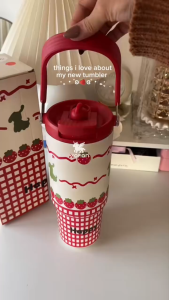 Frankybee 900ML Tumbler Stainless Tumbler Termos Vacuum Insulated Tahan Panas Dingin 24Jam Aesthetic Lucu Botol