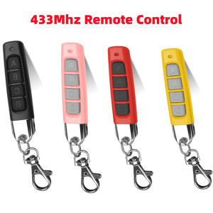433MHz Wireless Remote Control Electric Garage Gate Door Opener Controller Learning 4 Buttons Code Duplicator Cloning Car Key