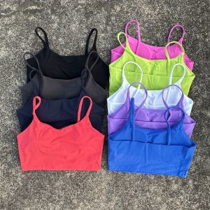 สีทึบผู้หญิงฟิตเนสกีฬา Bra Top Gym โยคะสามเหลี่ยม backless กีฬากลับ Cutout Cross ออกกําลังกายแน่นนุ่มหน้าอก Pad