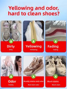 MONLEYTA | Powerful No-Wash Shoe Cleaner Whitening Stain Removal For White Sneakers Mesh Surface Special Use Cleaning Agent By MONLEYTA