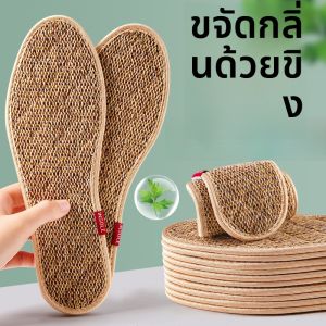 LINGMIAO | แผ่นรองในรองเท้าผู้ชายจากกัญชาธรรมชาติ ดูดซับกลิ่น ระบายอากาศ