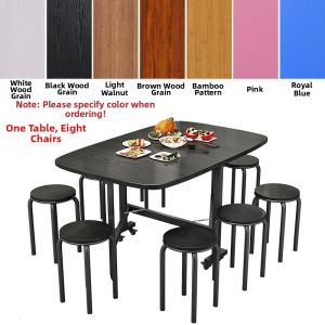 TENGYAGAO | Folding Portable Table and Chair Set with Wheels