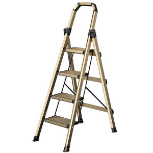 AOPENG | Aluminum Folding Multifunctional 4-Step Ladder