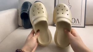 YooWoo Sandal Slop Wanita | Sandal EVA Jelly & Sendal Wedges Korean Style | Sandal Wanita Kekinian Anti Slip | Sepatu Sandal & Sandal Wanita Terbaru 2025