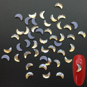 Super Flash Gold Champagne Special-Shaped Hot Rhinestone Internet Celebrity Manicure Jewelry Golden Phantom Insole Jewel Nails Diamond Decorations Mixed 30 Pieces