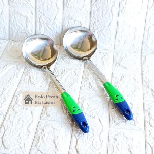 Irus Sayur / Sendok Sayur / Irus Sendok Sayur Kuah Berbagai Macam / Irus Stainless Motif / Centong Sayur